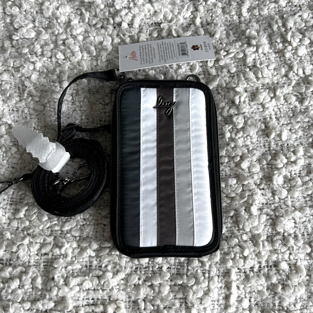 lug Pike crossbody phone wallet Black/Grey
